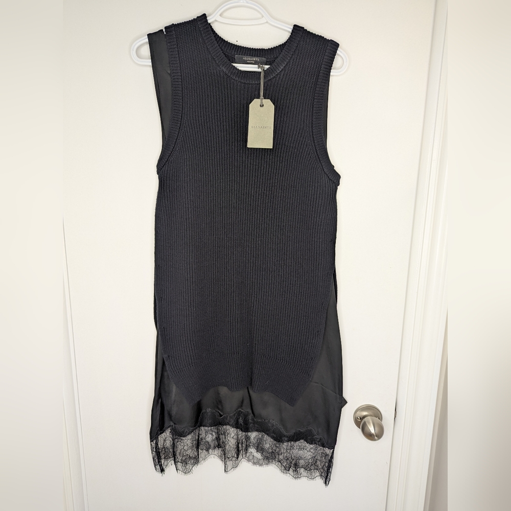 BNWT ALL SAINTS ELOISE SLIP DRESS, SIZE MEDIUM - Picture 4 of 16